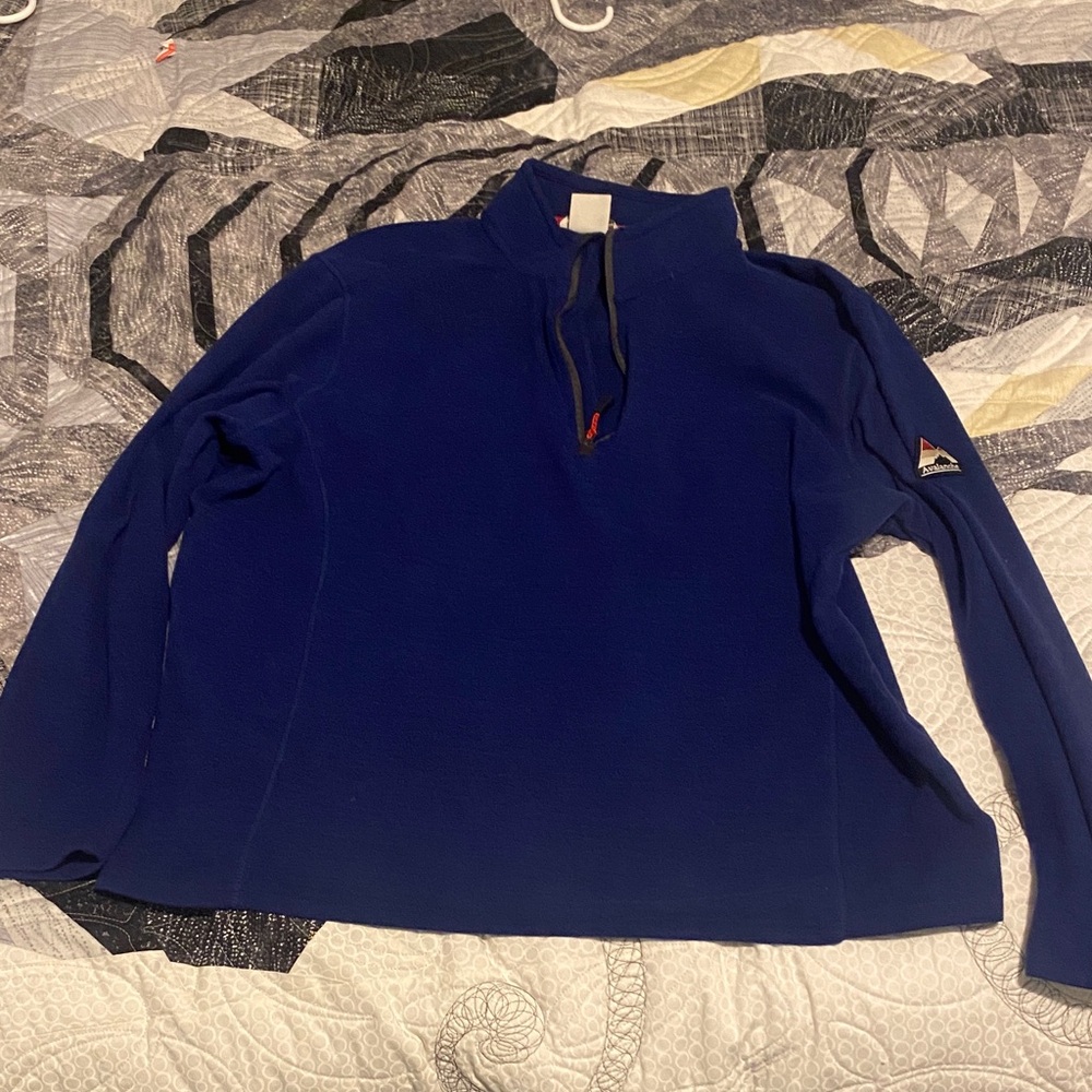 Avalanche Men's Zip Up Sweater in Deep Blue